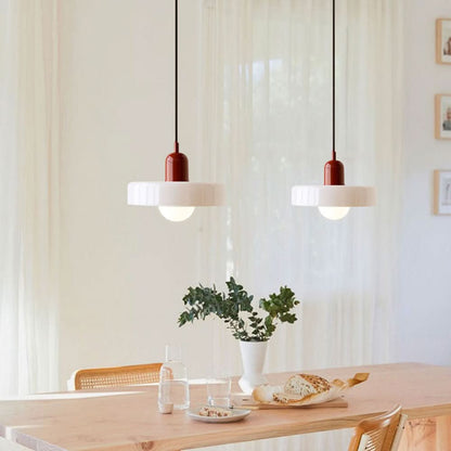 LumyHome | Bauhaus Hängeleuchte aus farbigem Glas