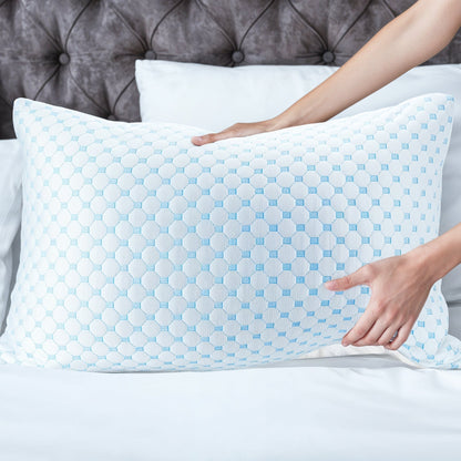 Pillow Cooling Hexagon Design Bed | Neck Support