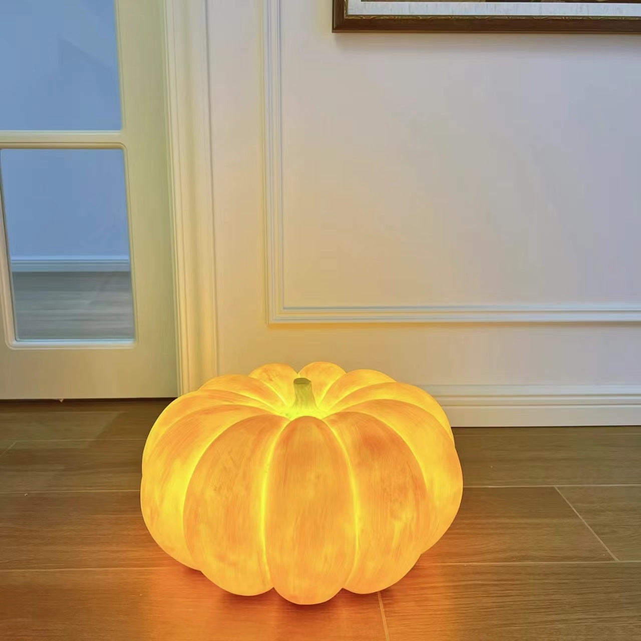 Pumpkin Resin Table Lamp