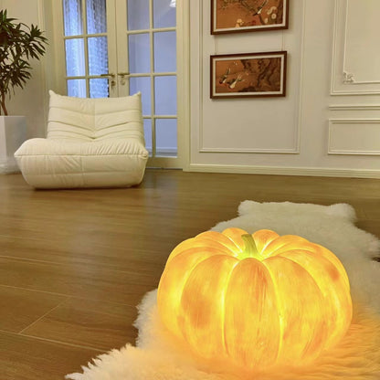 Pumpkin Resin Table Lamp