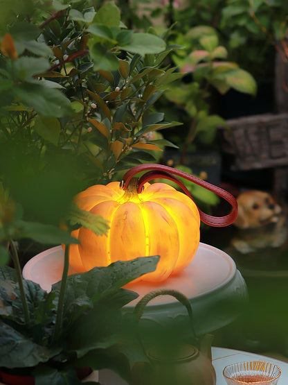 Pumpkin Resin Table Lamp