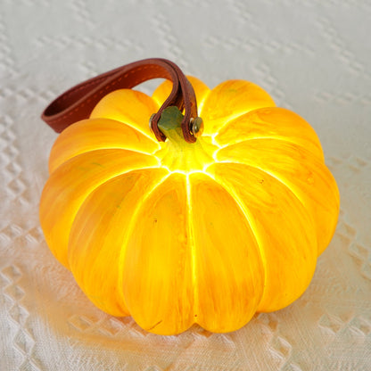 Pumpkin Resin Table Lamp