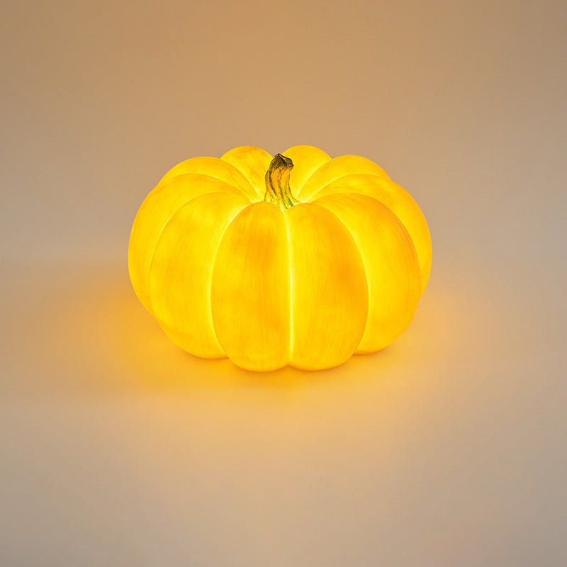 Pumpkin Resin Table Lamp