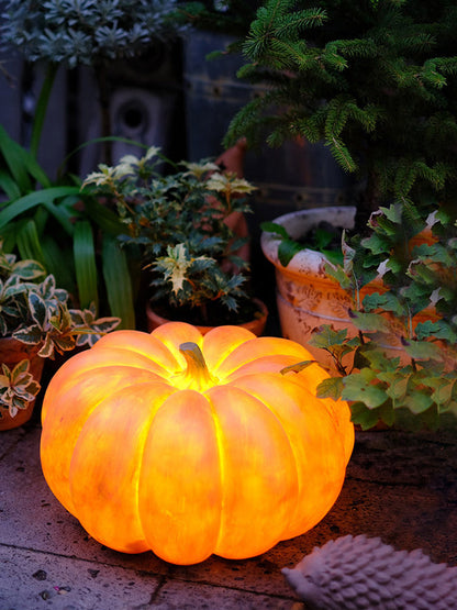 Pumpkin Resin Table Lamp
