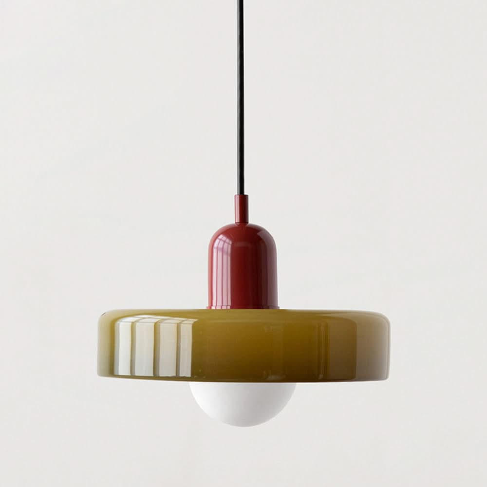 LumyHome | Bauhaus Hängeleuchte aus farbigem Glas