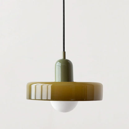 LumyHome | Bauhaus Hängeleuchte aus farbigem Glas