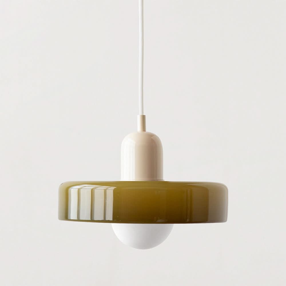 LumyHome | Bauhaus Hängeleuchte aus farbigem Glas