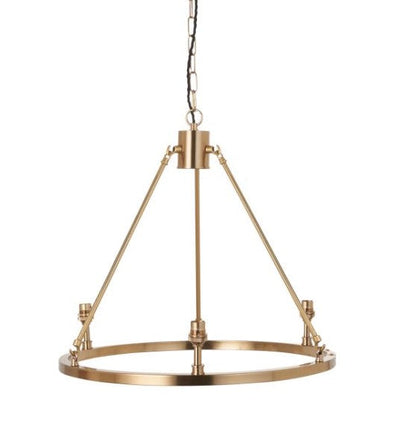 Chessington 3 Light Pendant Light - Brushed Aged Brass