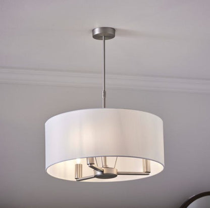 Dani Large 3 Light Pendant Light - Matt Nickel