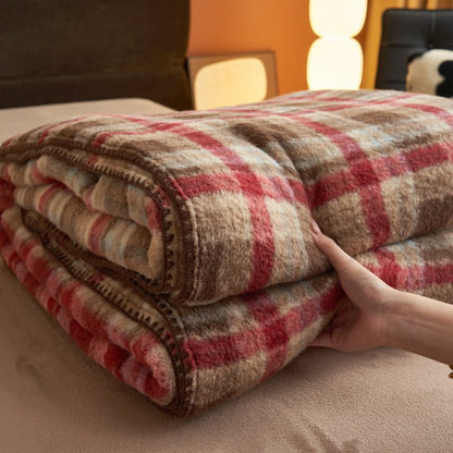 Sofa Throws Check Fleece Living Room | Tartan