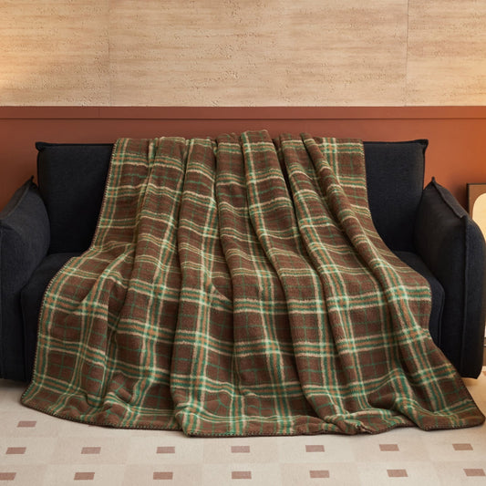 Sofa Throws Check Fleece Living Room | Tartan