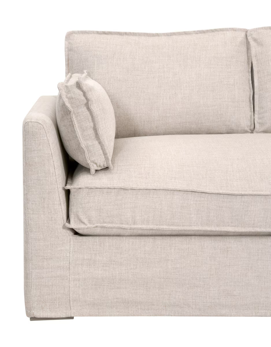 Essentials For Living Thea Outdoor 90" Taper Arm Slipcover Sofa