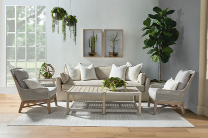 Essentials For Living Thea Outdoor 90" Taper Arm Slipcover Sofa