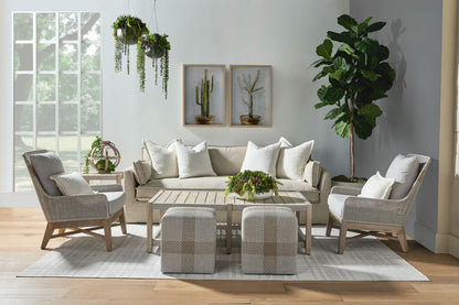 Essentials For Living Thea Outdoor 90" Taper Arm Slipcover Sofa