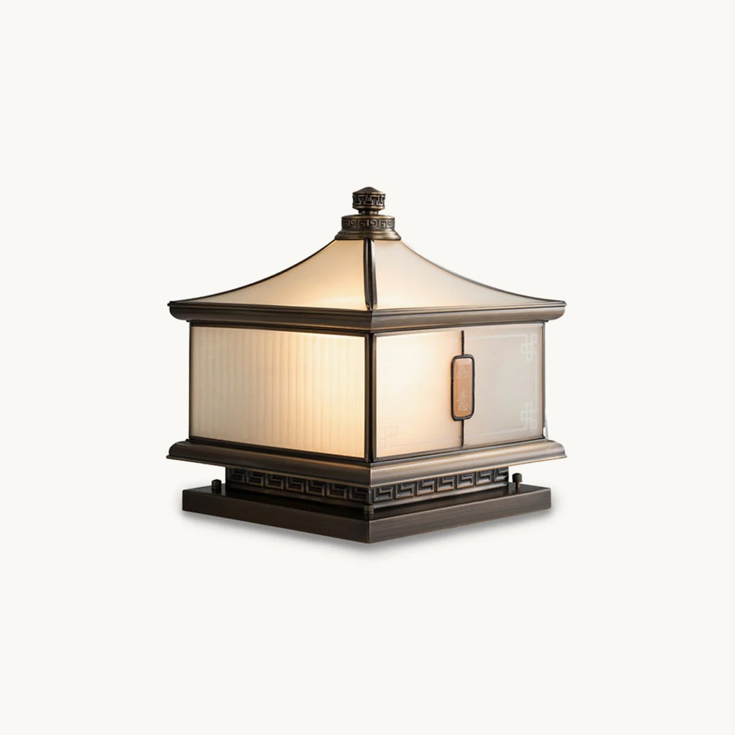 Vintage Brass Garden Post Lamp