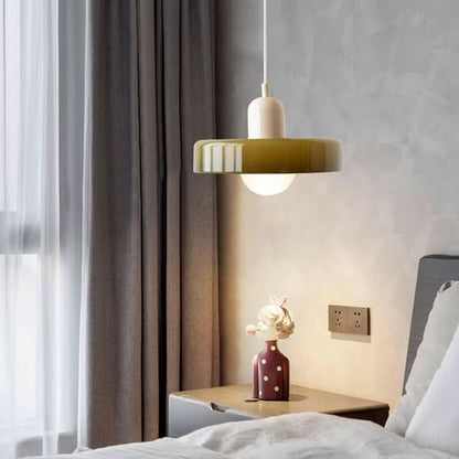 LumyHome | Bauhaus Hängeleuchte aus farbigem Glas