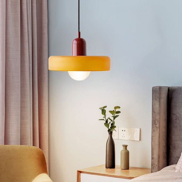 LumyHome | Bauhaus Hängeleuchte aus farbigem Glas