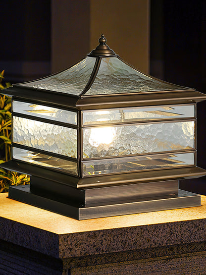 Waterproof Tempered Glass Column Light