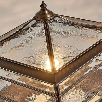 Waterproof Tempered Glass Column Light