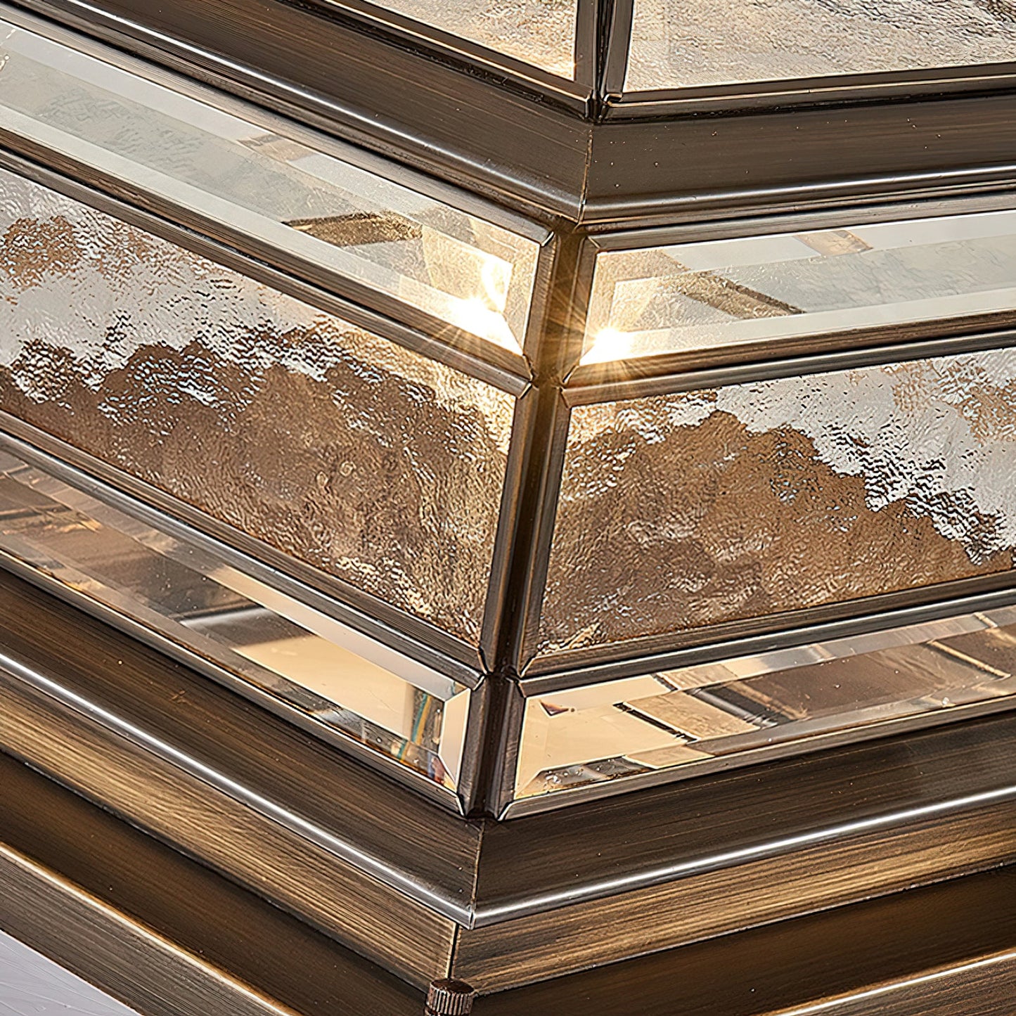 Waterproof Tempered Glass Column Light