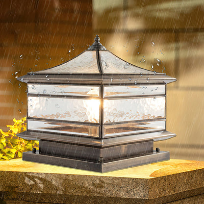 Waterproof Tempered Glass Column Light