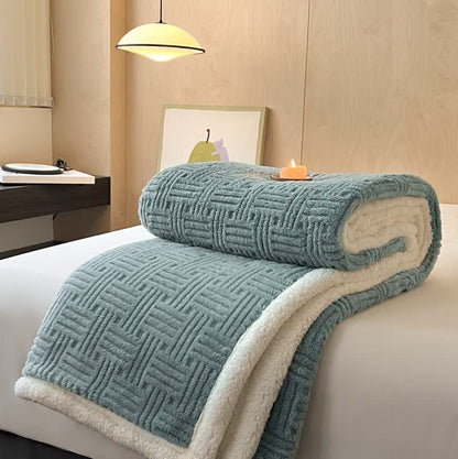 Weighted Blanket Fleece Throw Bed | Textured