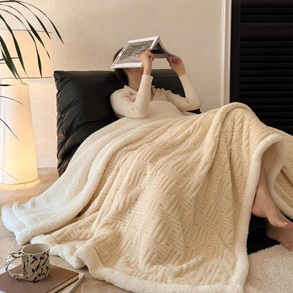 Weighted Blanket Fleece Throw Bed | Textured