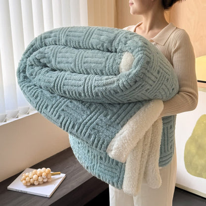 Weighted Blanket Fleece Throw Bed | Textured