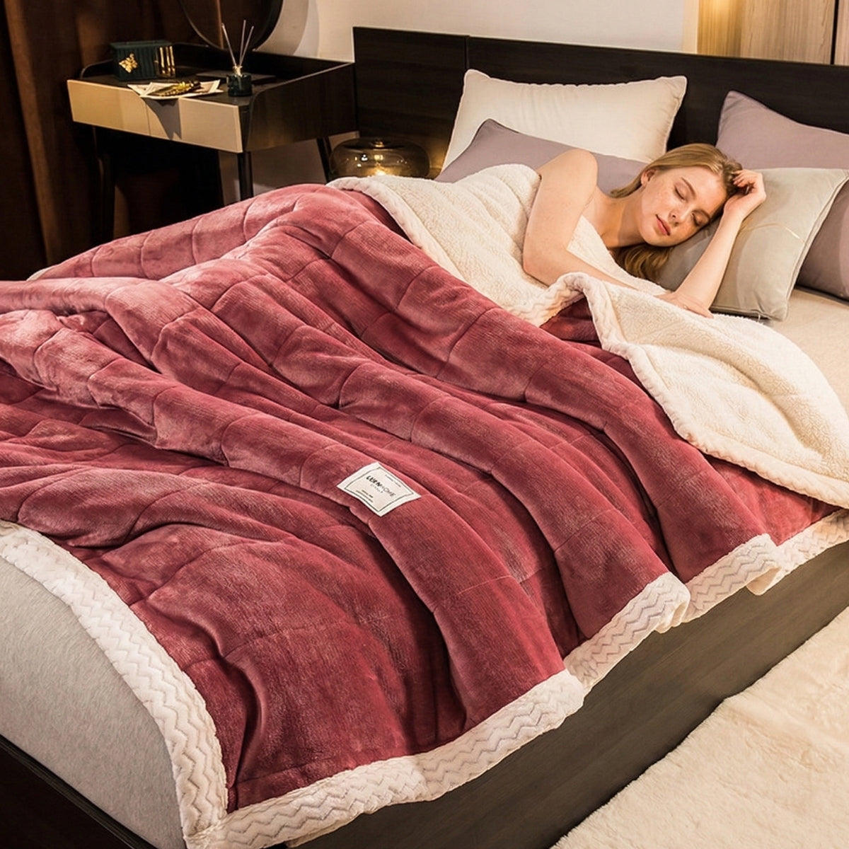 Weighted Blanket for Bed or Sofa | Fleece