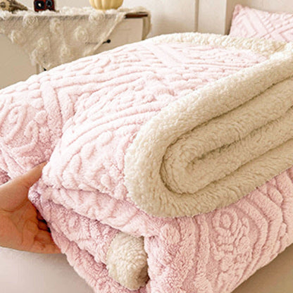Weighted Blankets Embossed Fleece Bed | Pastel