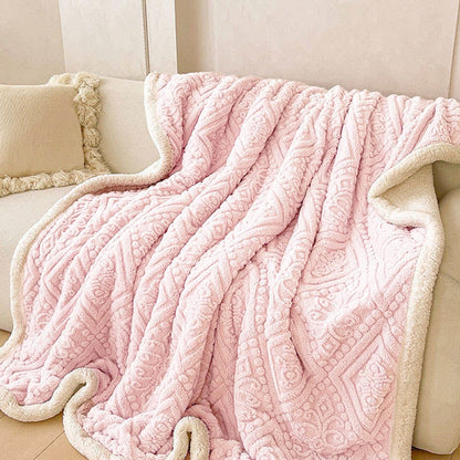 Weighted Blankets Embossed Fleece Bed | Pastel
