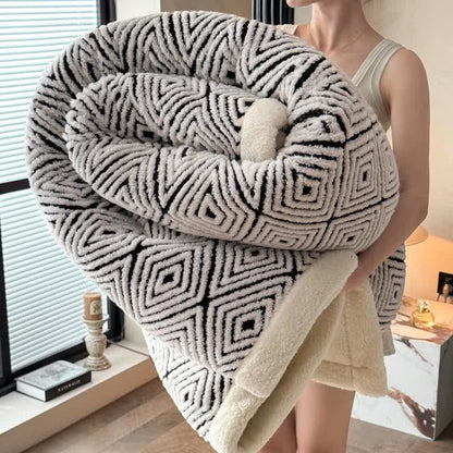 Weighted Blankets Fleece Bed | Diamond Pattern