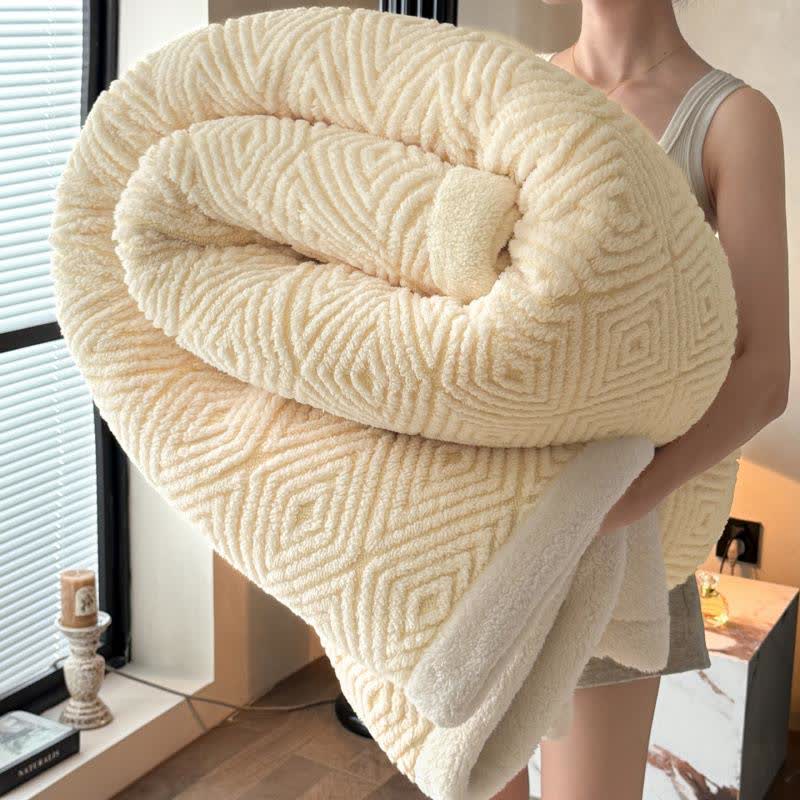 Weighted Blankets Fleece Bed | Diamond Pattern