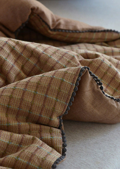 Weighted Blankets Gingham Bed | Retro Check