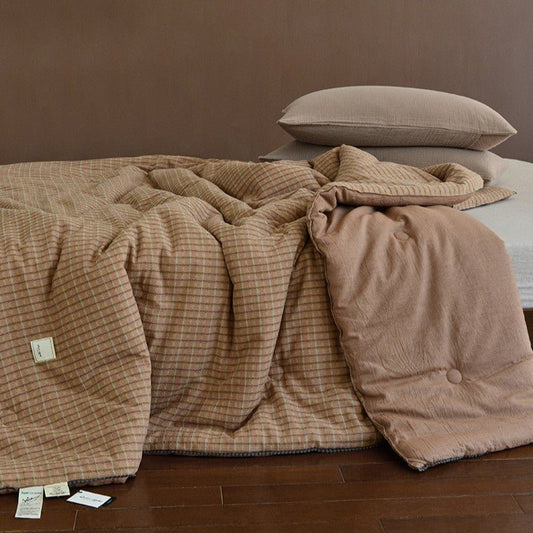 Weighted Blankets Gingham Bed | Retro Check