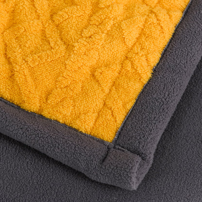 Weighted Blankets Textured Fleece Bed | Large