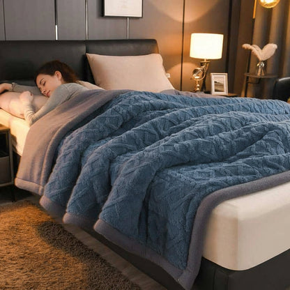 Weighted Blankets Textured Fleece Bed | Large