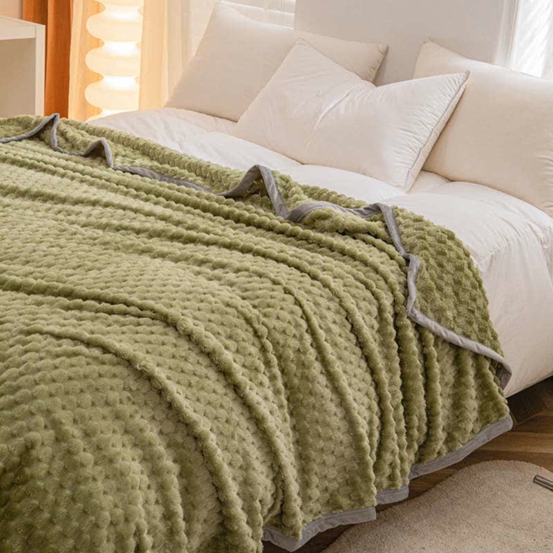 Weighted Blankets Textured Fleece Bed | Reversible