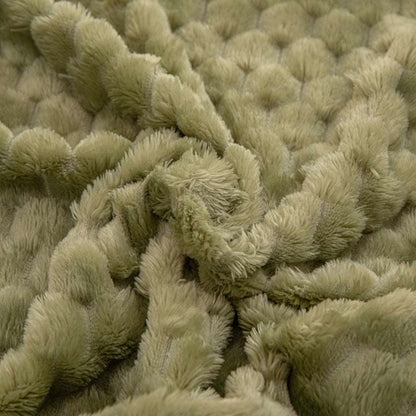 Weighted Blankets Textured Fleece Bed | Reversible