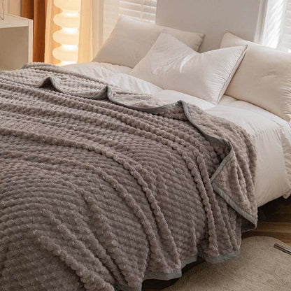 Weighted Blankets Textured Fleece Bed | Reversible