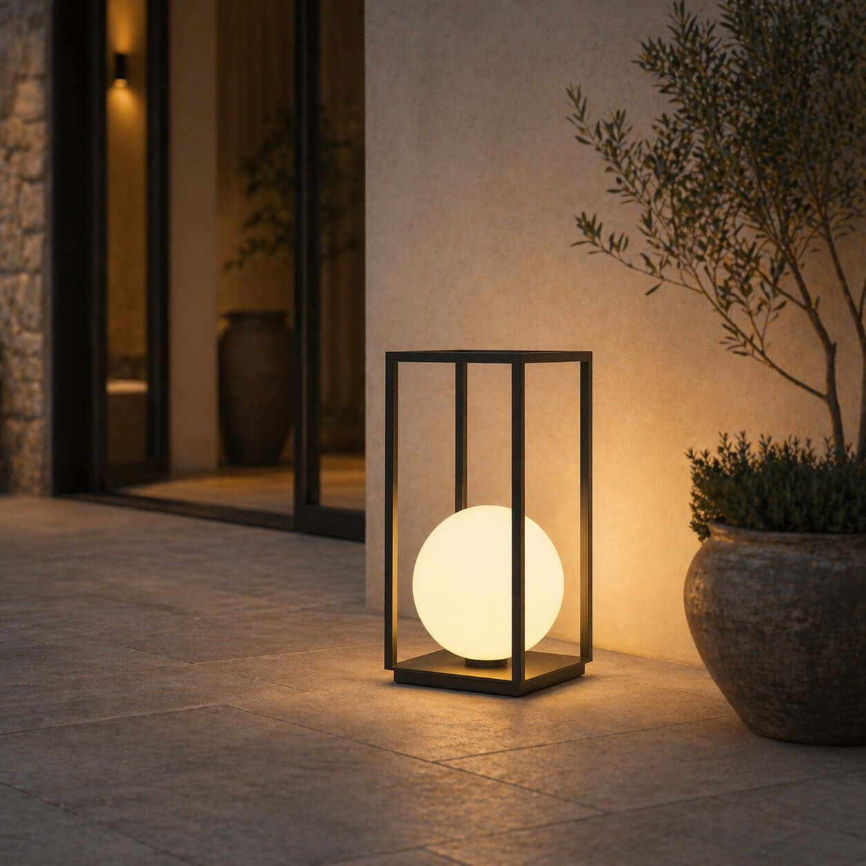 Zanvya Outdoor Floor Lamp