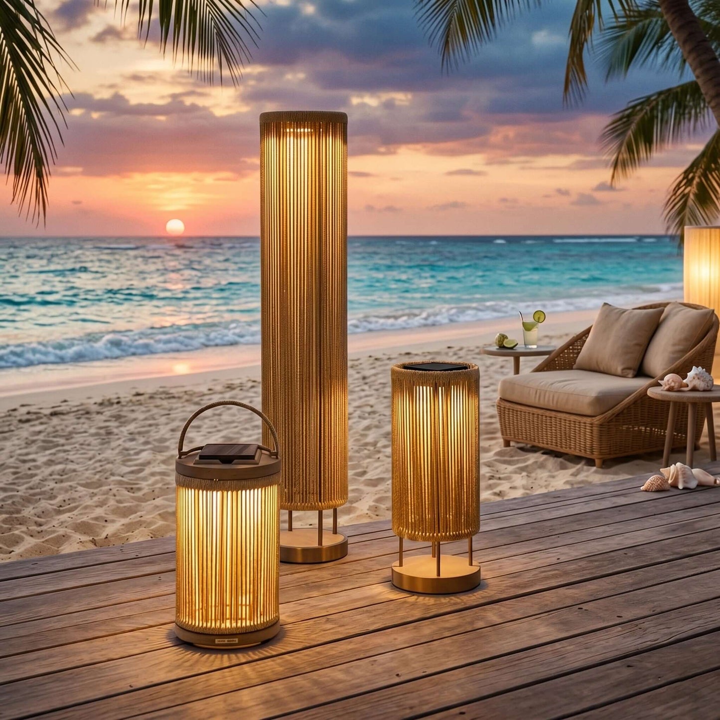 Zuneli Solar Floor Lamp