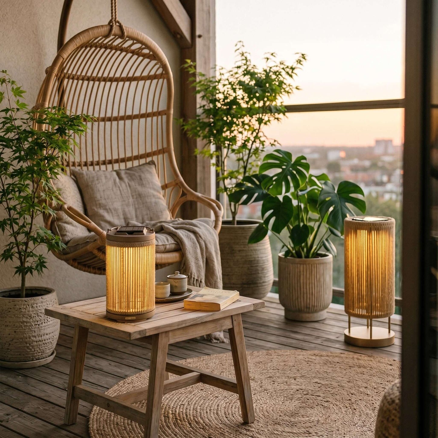 Zuneli Solar Floor Lamp