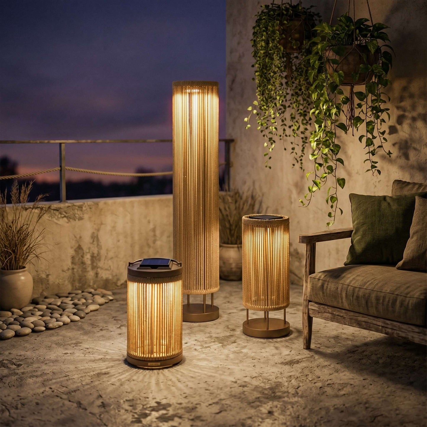 Zuneli Solar Floor Lamp