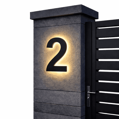 ADDRGLOW – Customizable LED House Numbers for Modern Homes
