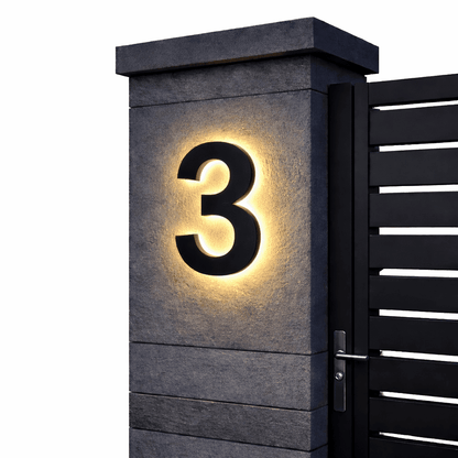 ADDRGLOW – Customizable LED House Numbers for Modern Homes