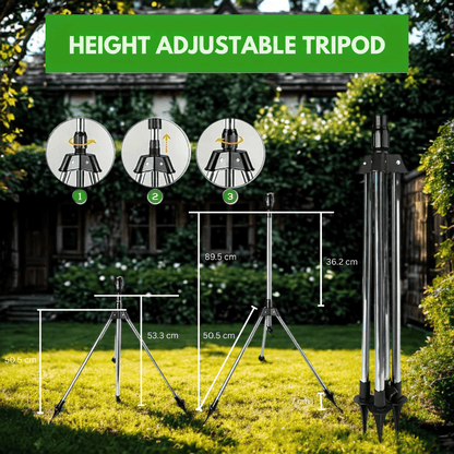 TURBOSPRAY – Adjustable Rotating Irrigation Sprayer with 360° Coverage