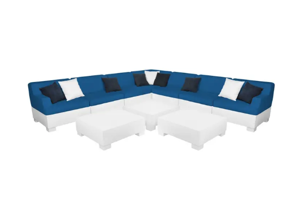 Affinity 10 Piece L-Shape Outdoor Sectional