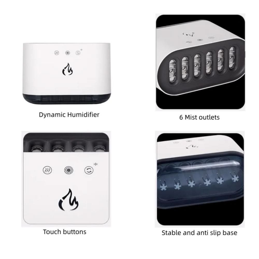 Airmist Pro – Ultrasonic Humidifier with LED Light & 6 Nozzles