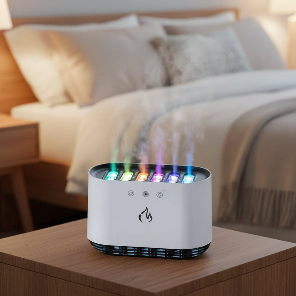 Airmist Pro – Ultrasonic Humidifier with LED Light & 6 Nozzles